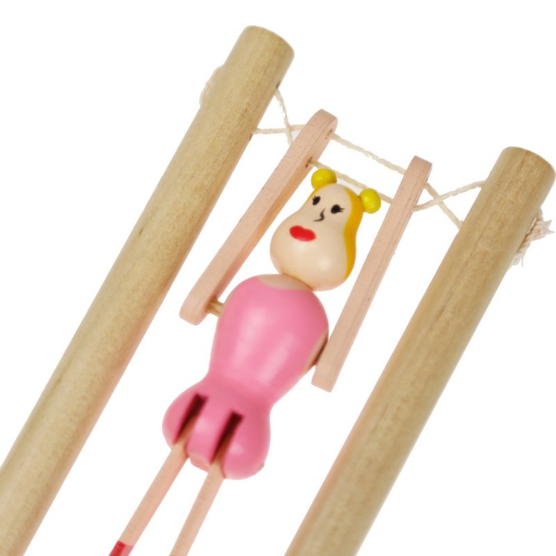 Wooden acrobat toy