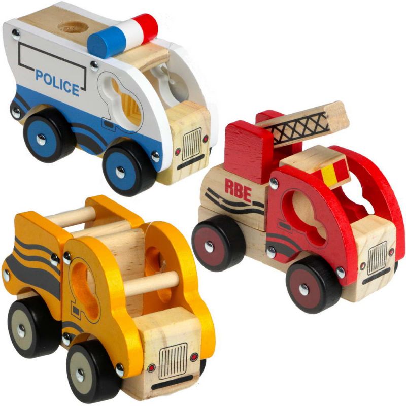 Wooden 3D vehicle 13cm