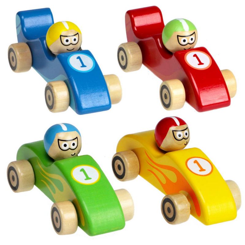 Wooden race car 12cm