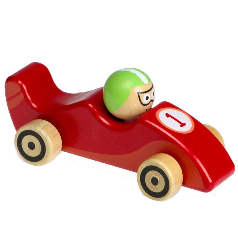 Wooden race car 12cm