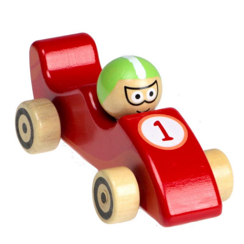 Wooden race car 12cm