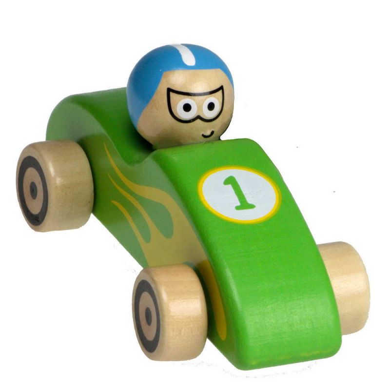 Wooden race car 12cm