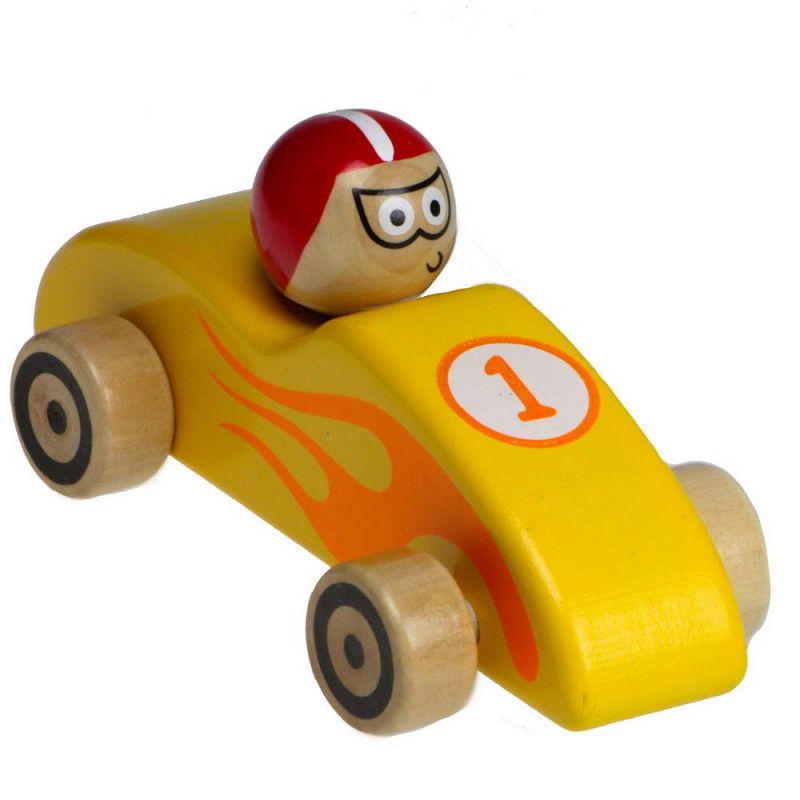 Wooden race car 12cm