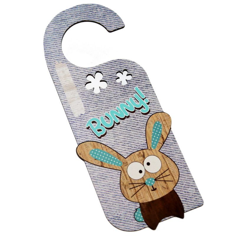 Door hanger with animal 21cm