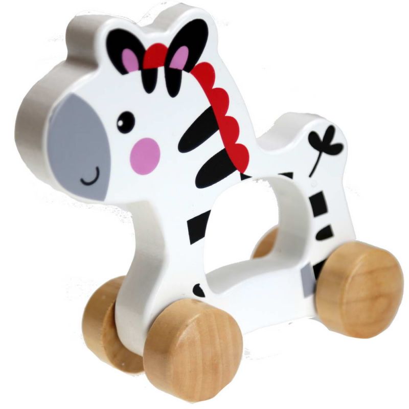 Wooden animal with wheels