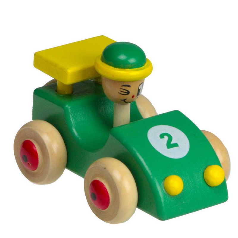 Wooden race car 12cm