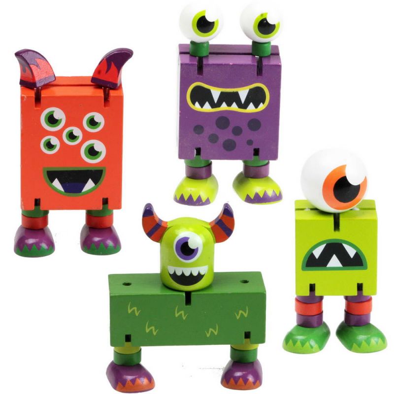 Wooden flexi monsters