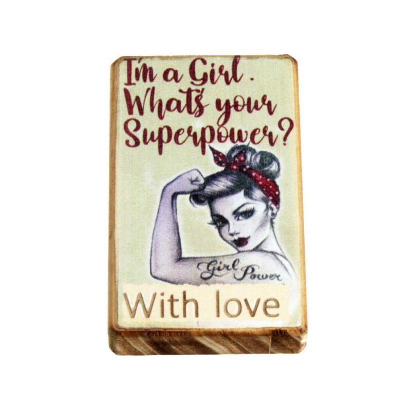 Μαγνητάκι ξύλινο 7,5εκ. 