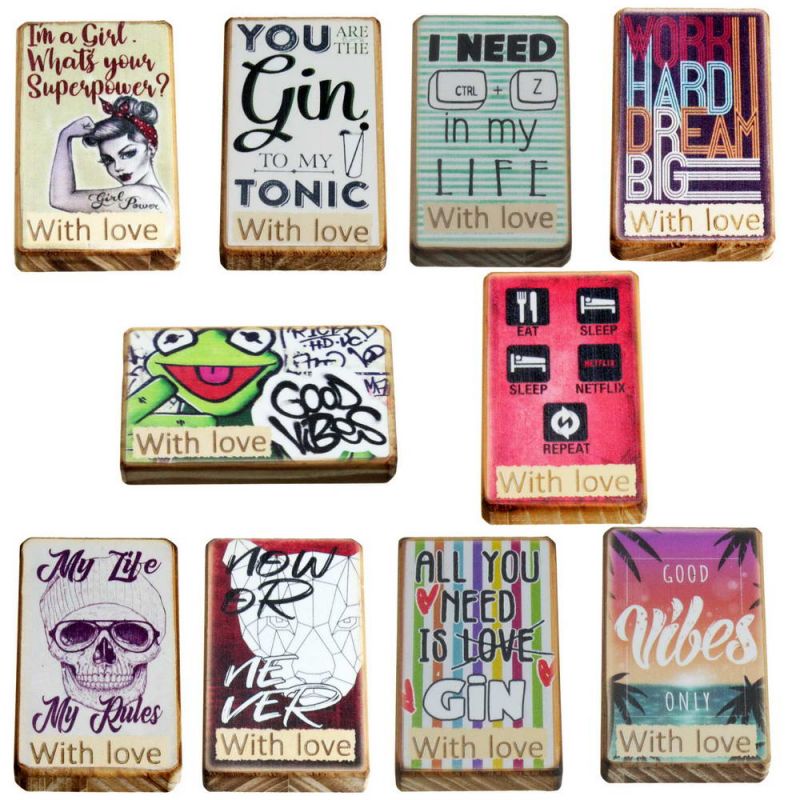 Μαγνητάκι ξύλινο 7,5εκ. 