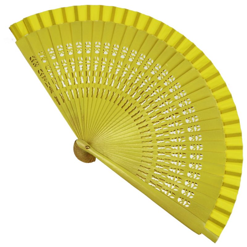 Spanish fan Natural wood