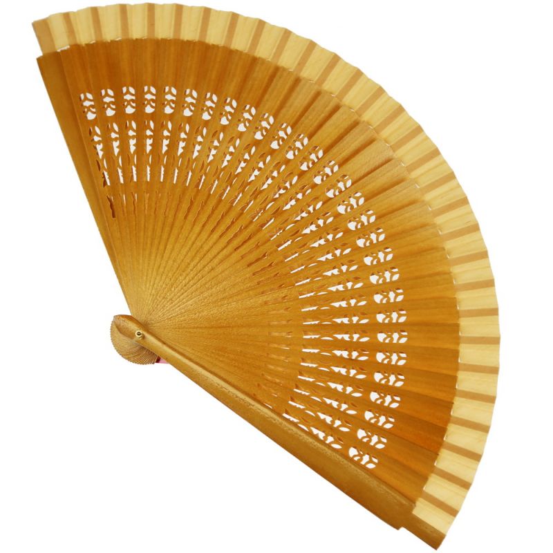 Spanish fan Natural wood