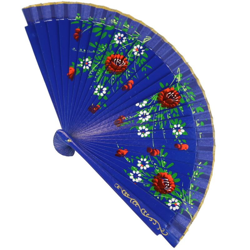 Spanish fan floral wood