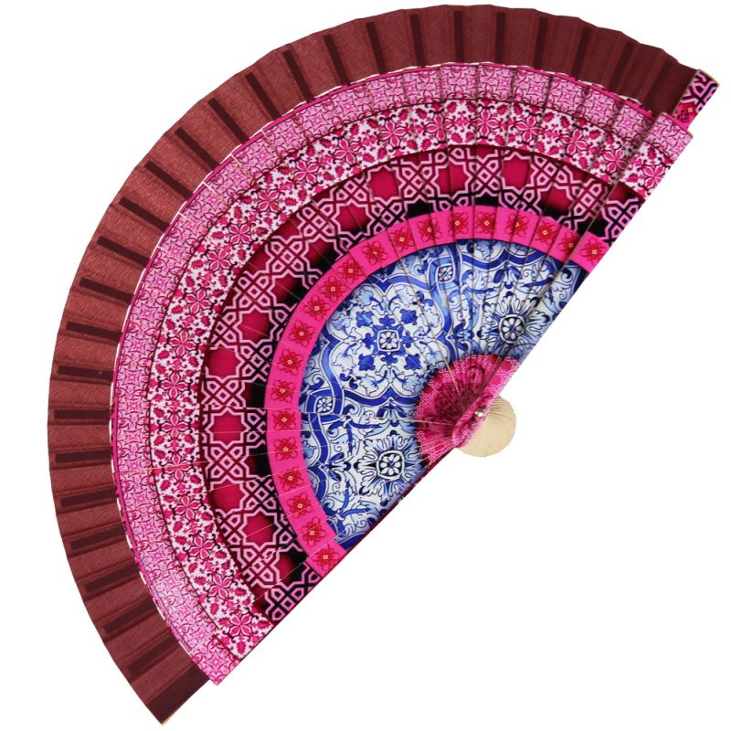 Βεντάλια Mandala 23εκ. ξύλινη