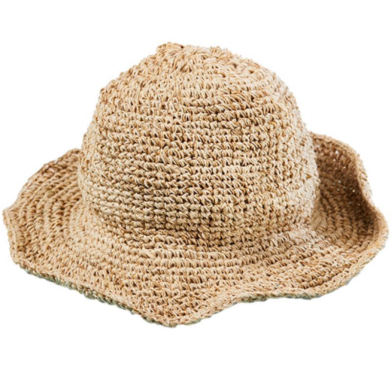 Natural & Natural/Rainbow Hemp Hat