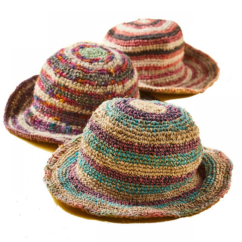 Καπέλο ρίγες rainbow 