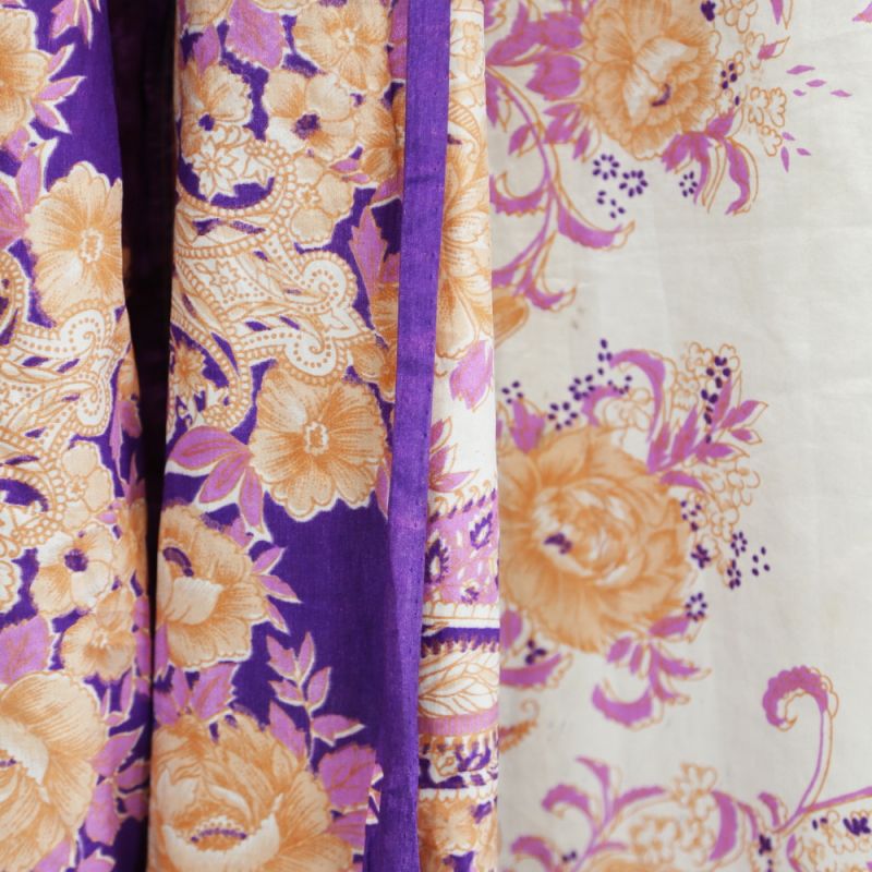 Ύφασμα vintage από σάρι (#1) 5x1μ. - ρεγιόν