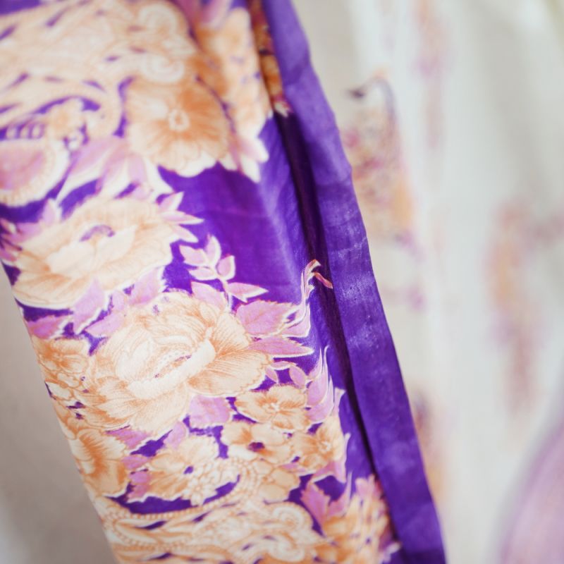 Ύφασμα vintage από σάρι (#1) 5x1μ. - ρεγιόν