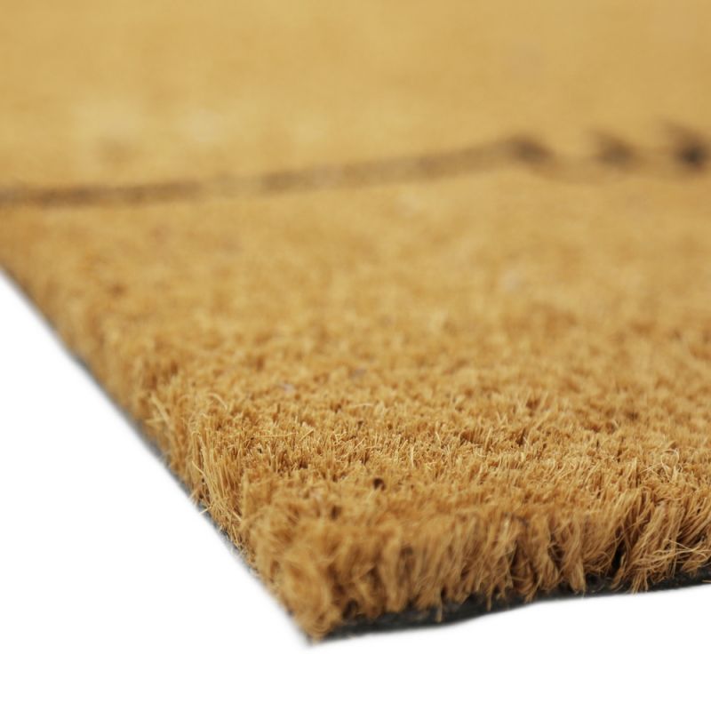 Mat Welcome coco 38x58x1.5cm-Natural/Black