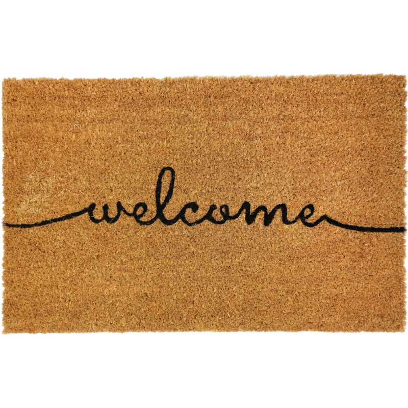Mat Welcome coco 38x58x1.5cm-Natural/Black
