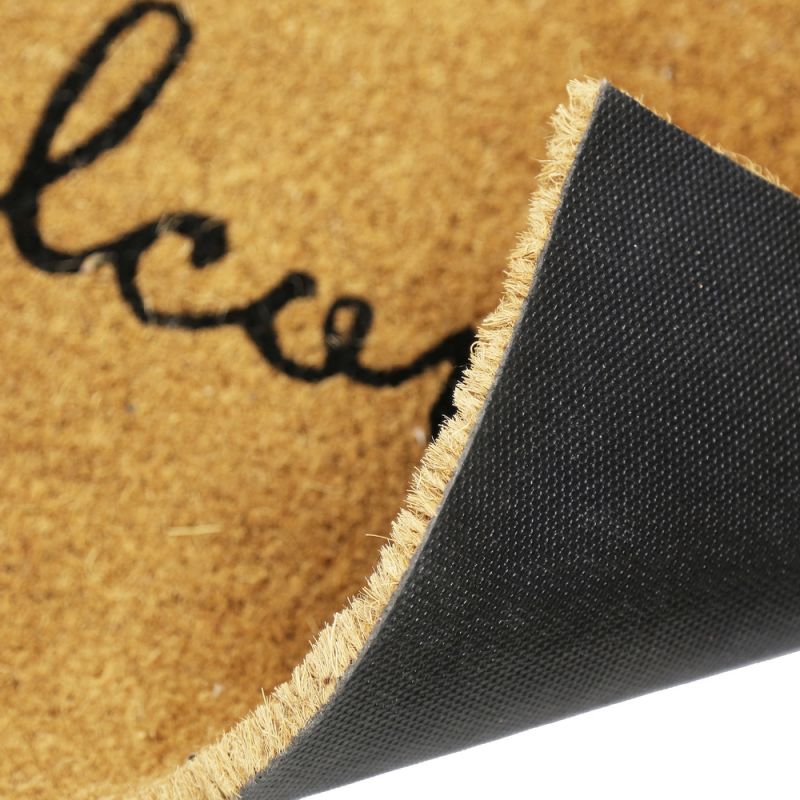 Mat Welcome coco 38x58x1.5cm-Natural/Black