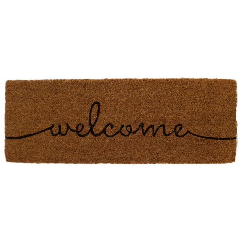 Mat Welcome coco 28x78x1.5cm - Natural/Black