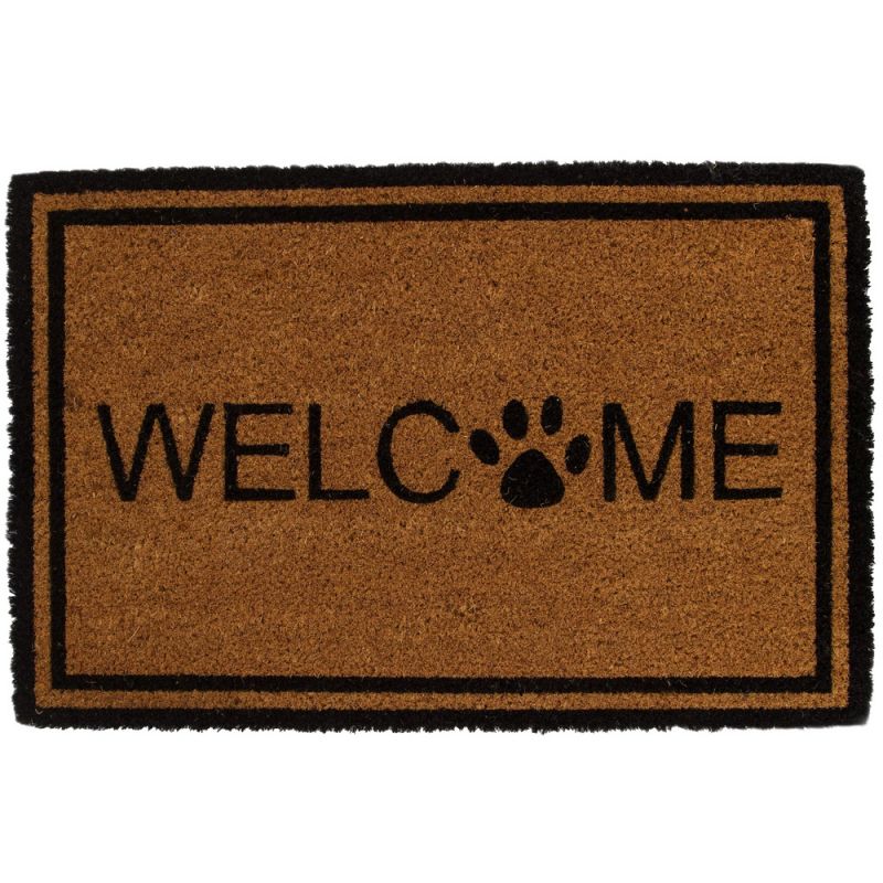 Mat Welcome coco 38x58x1.5cm-Natural/Black