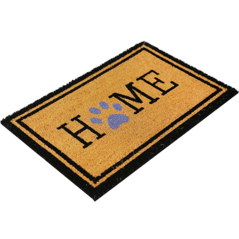 Mat Home coco 38x58x1.5cm-Natural/Black