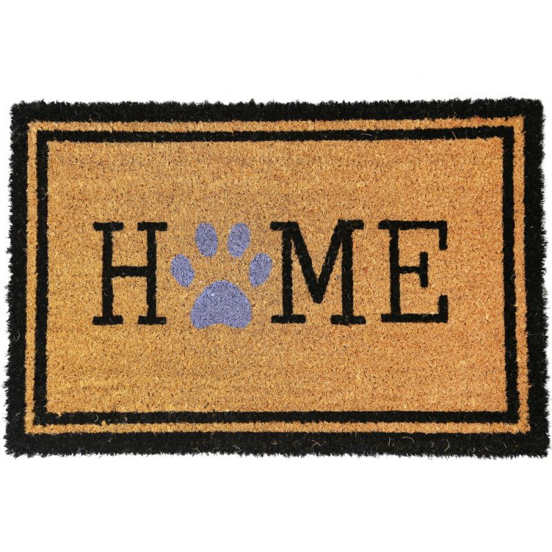 Mat Home coco 38x58x1.5cm-Natural/Black