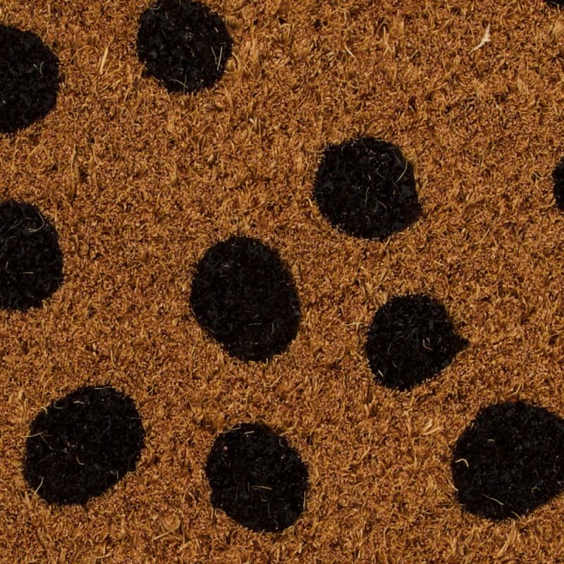 Mat dots coco 38x58x1.5cm-Natural/Black