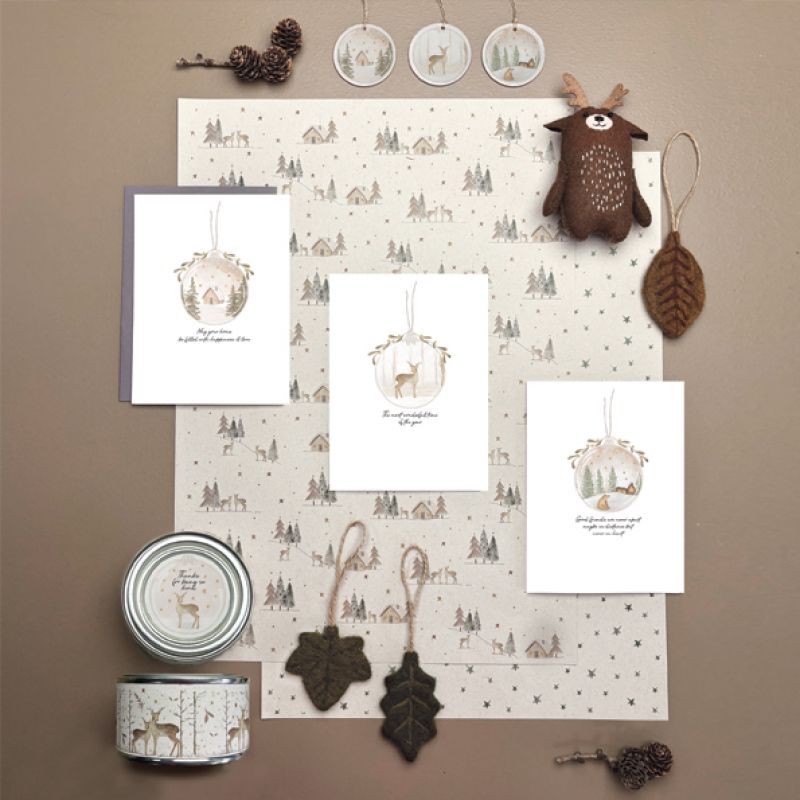 Bauble card-May your home be filled