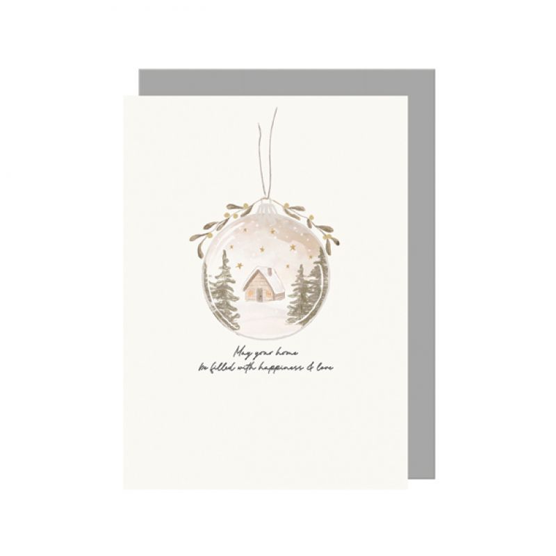 Bauble card-May your home be filled