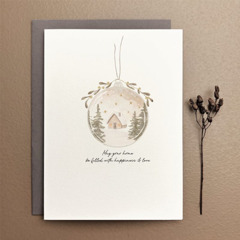 Bauble card-May your home be filled