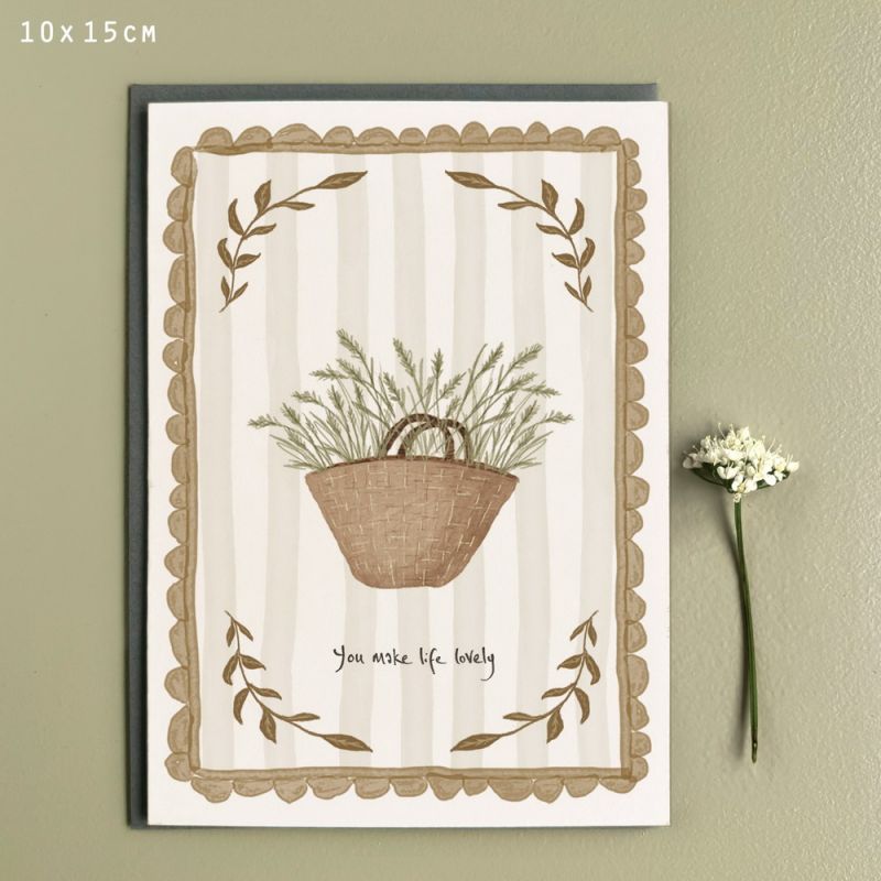Country living card-You make life lovely