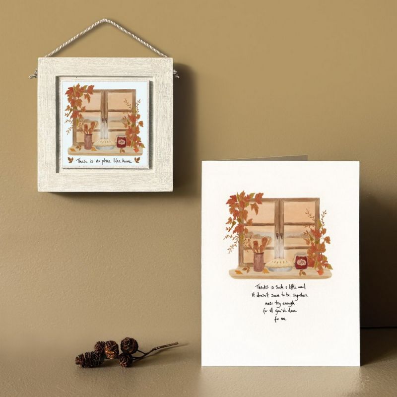 Country window card-Thanks is such a little word