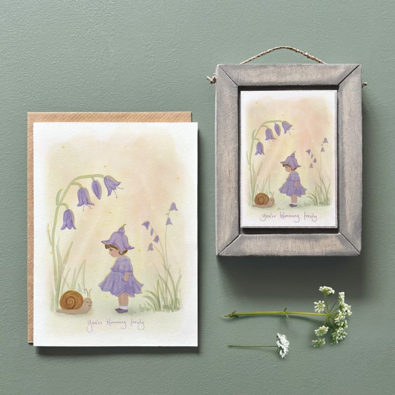 Flower folk Κάρτα-You're blooming lovely