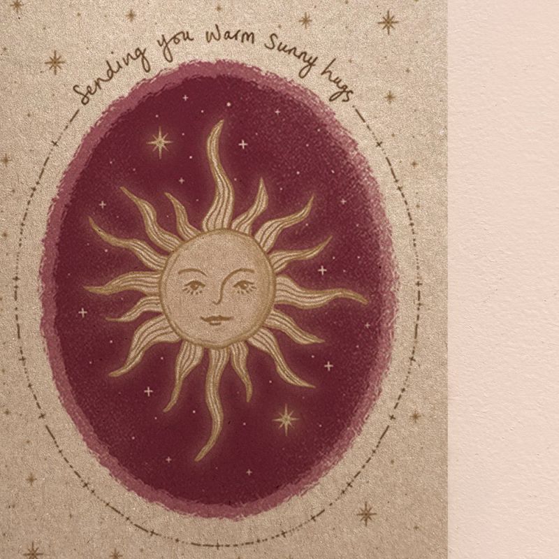 Κάρτα Πλανήτες-Sending you warm sunny hugs