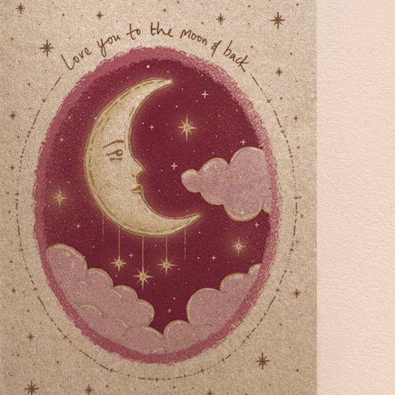 Κάρτα Πλανήτες-Love you to the moon & back