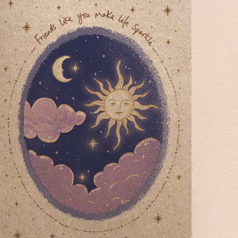 Κάρτα Πλανήτες-Friends like you make life sparkle