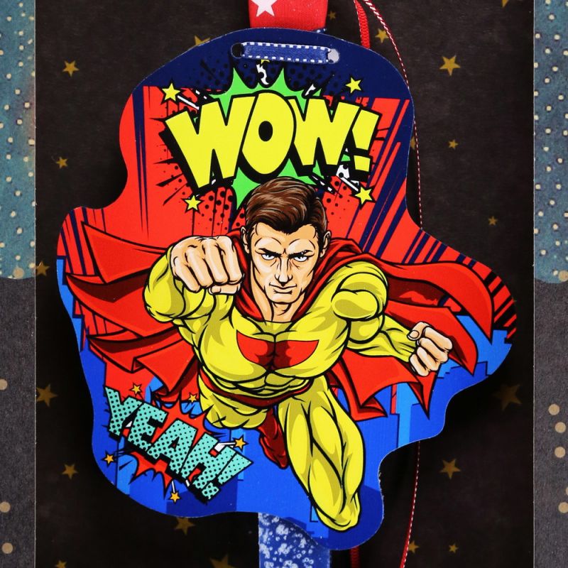 Λαμπάδα Κάδρο Super Hero - WOW