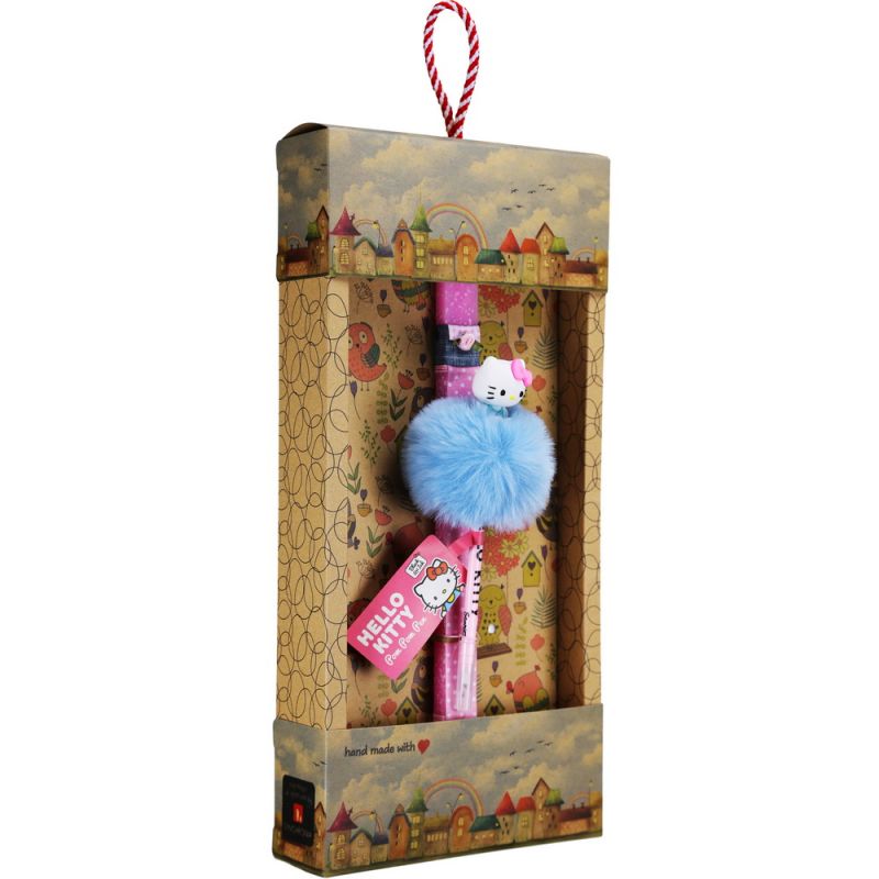Λαμπάδα Στυλό Pom Pom Hello Kitty - Ροζ