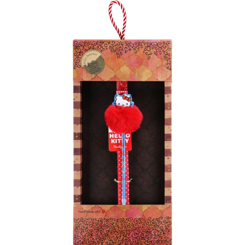 Λαμπάδα Στυλό Pom Pom Hello Kitty - Κόκκινο
