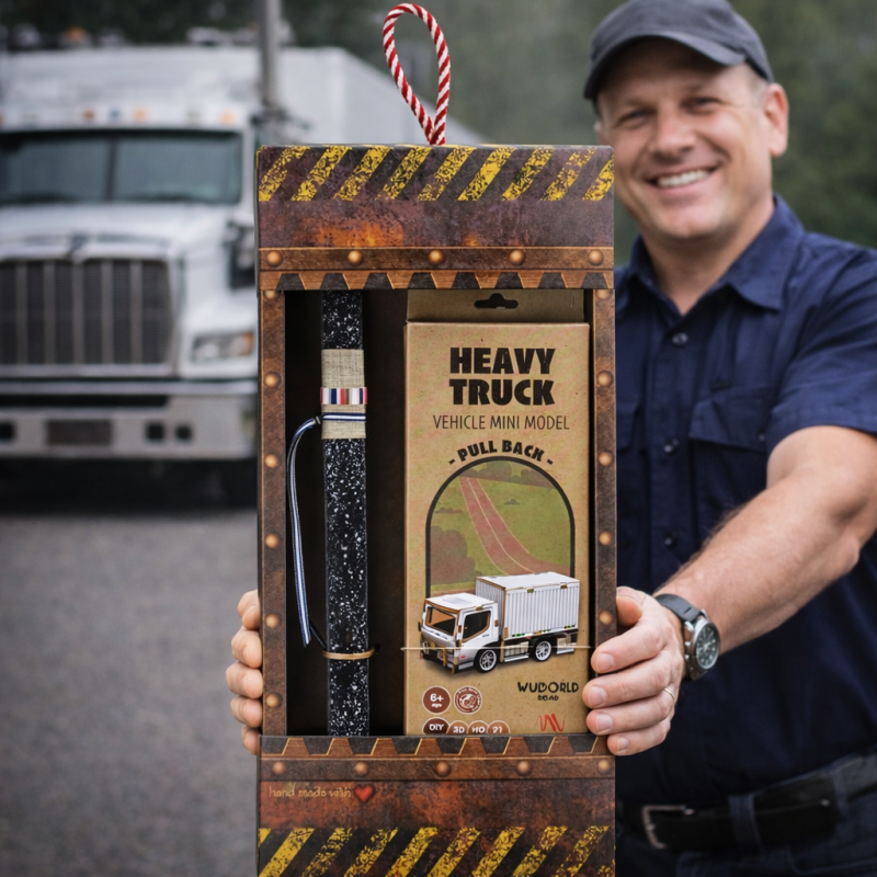 Λαμπάδα Μοντέλο ξύλινο pull back - Νταλίκα