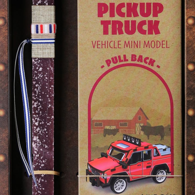 Λαμπάδα Μοντέλο ξύλινο pull back - Pickup truck