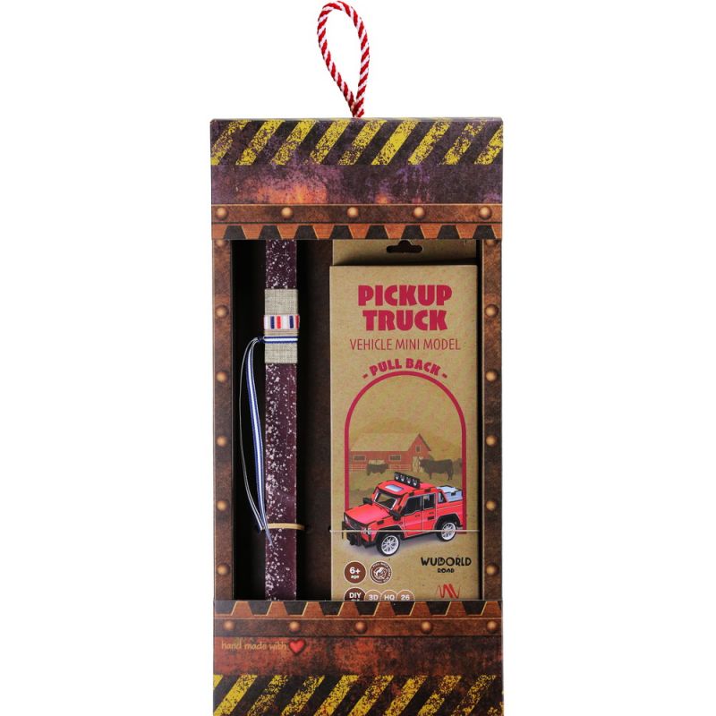 Λαμπάδα Μοντέλο ξύλινο pull back - Pickup truck