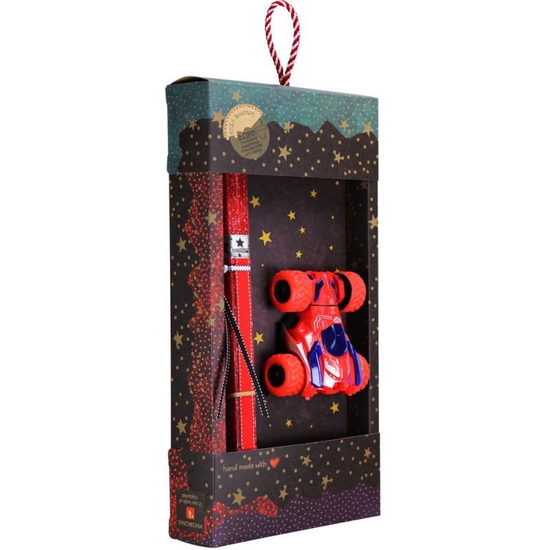 Λαμπάδα FORMULA ROTATION - Κόκκινο