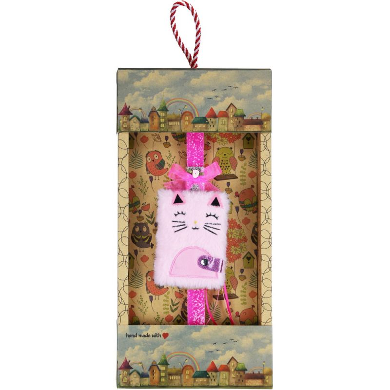 Λαμπάδα Μπλοκ λούτρινο - Γάτα