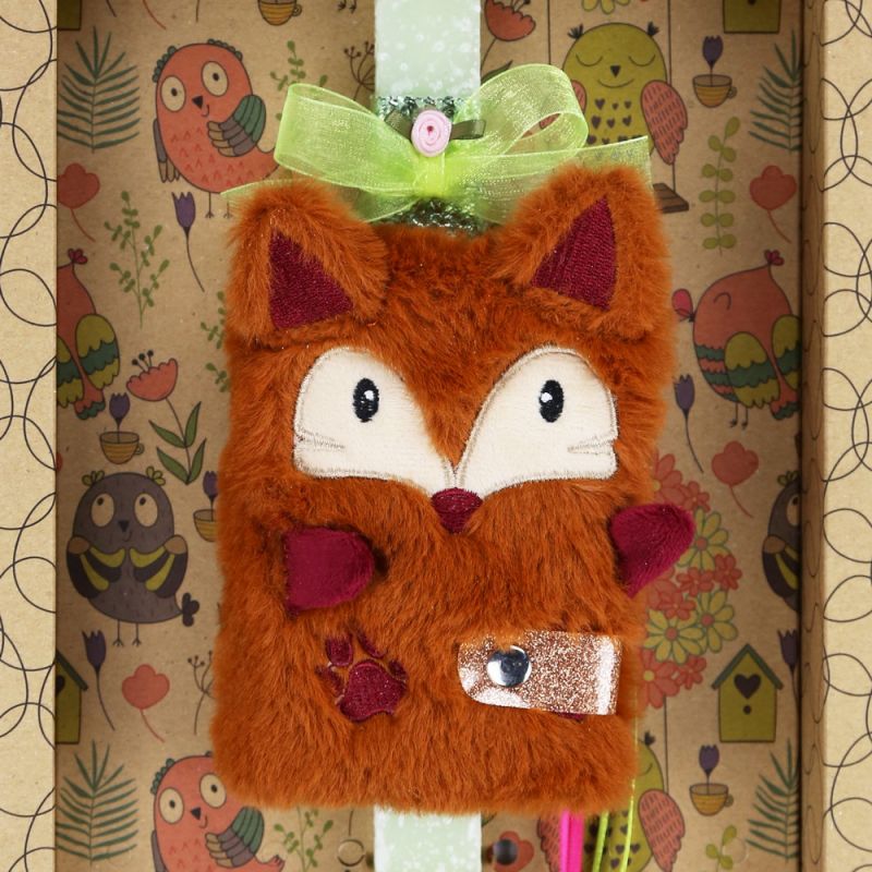 Λαμπάδα Μπλοκ λούτρινο - Ελαφάκι