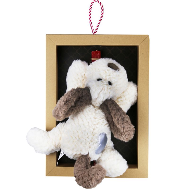 Λαμπάδα Λούτρινο σκυλάκι heart - Silver