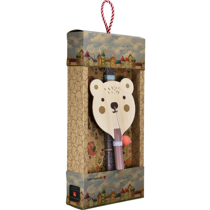 Λαμπάδα Ρακέτα ζωάκι - Αρκουδάκι