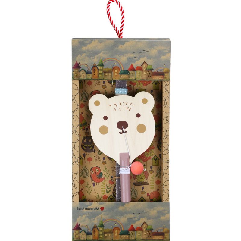 Λαμπάδα Ρακέτα ζωάκι - Αρκουδάκι